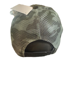 Camo baseball cap with camo flag patch on the front.