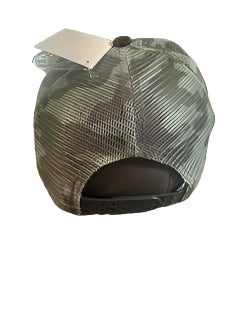 Camo baseball cap with camo flag patch on the front.