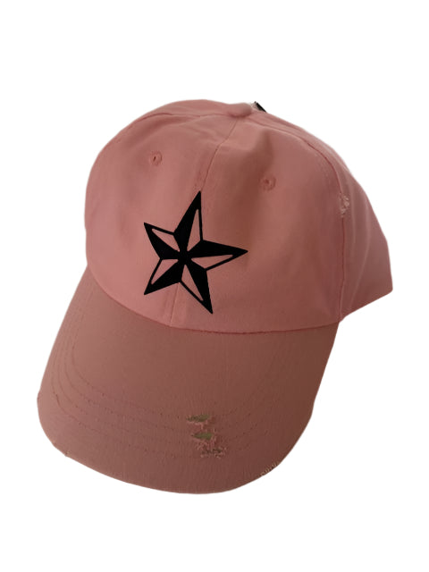 Fashion Pink Cap with Black Star