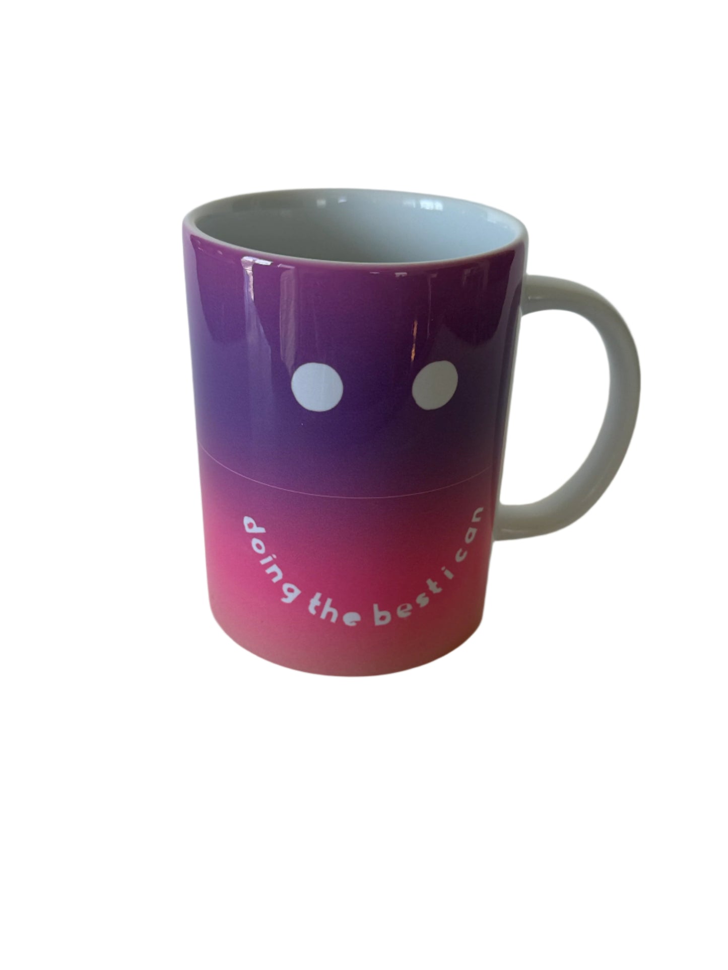 Coffee/Tea Mug - Smiley Face (Purple and Pink)