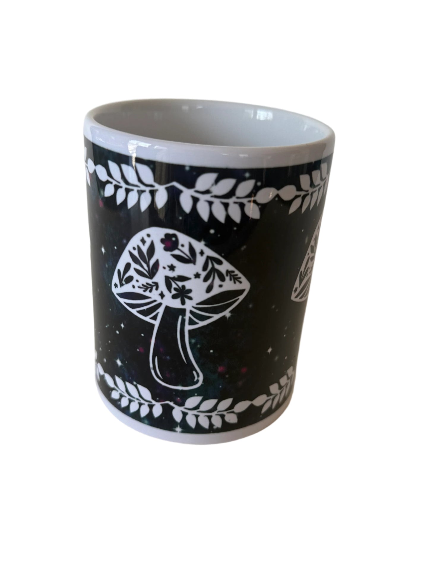 Coffee/Tea Mug - Mushrooms and Flowers
