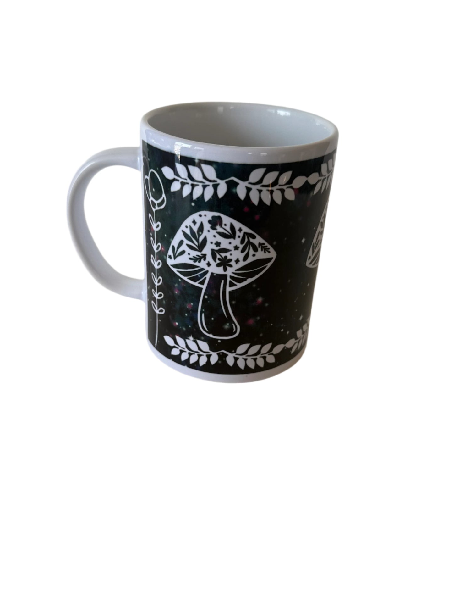 Coffee/Tea Mug - Mushrooms and Flowers
