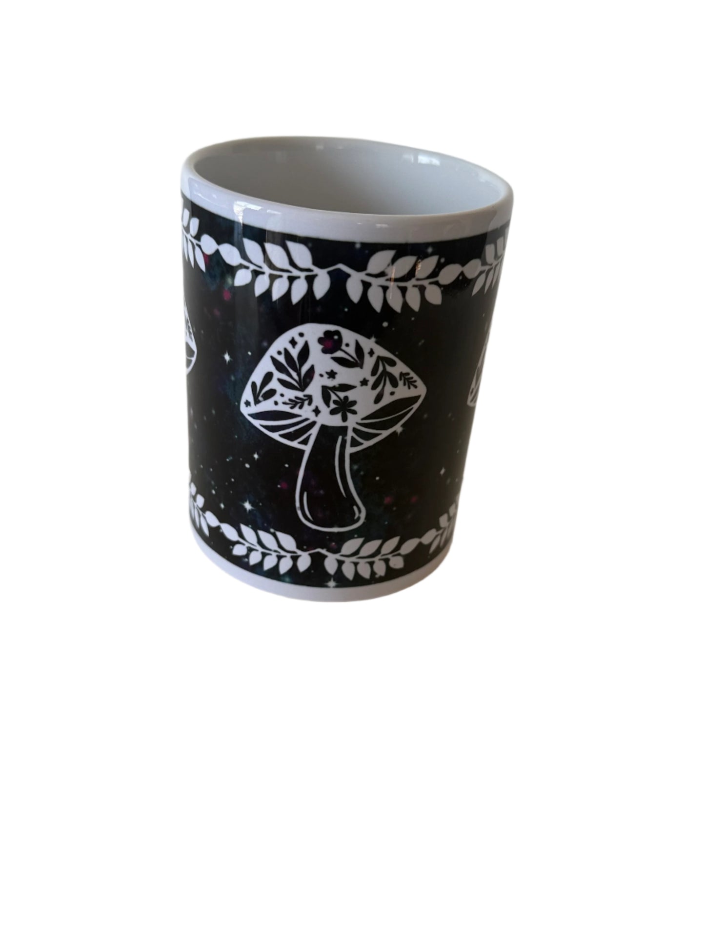 Coffee/Tea Mug - Mushrooms and Flowers