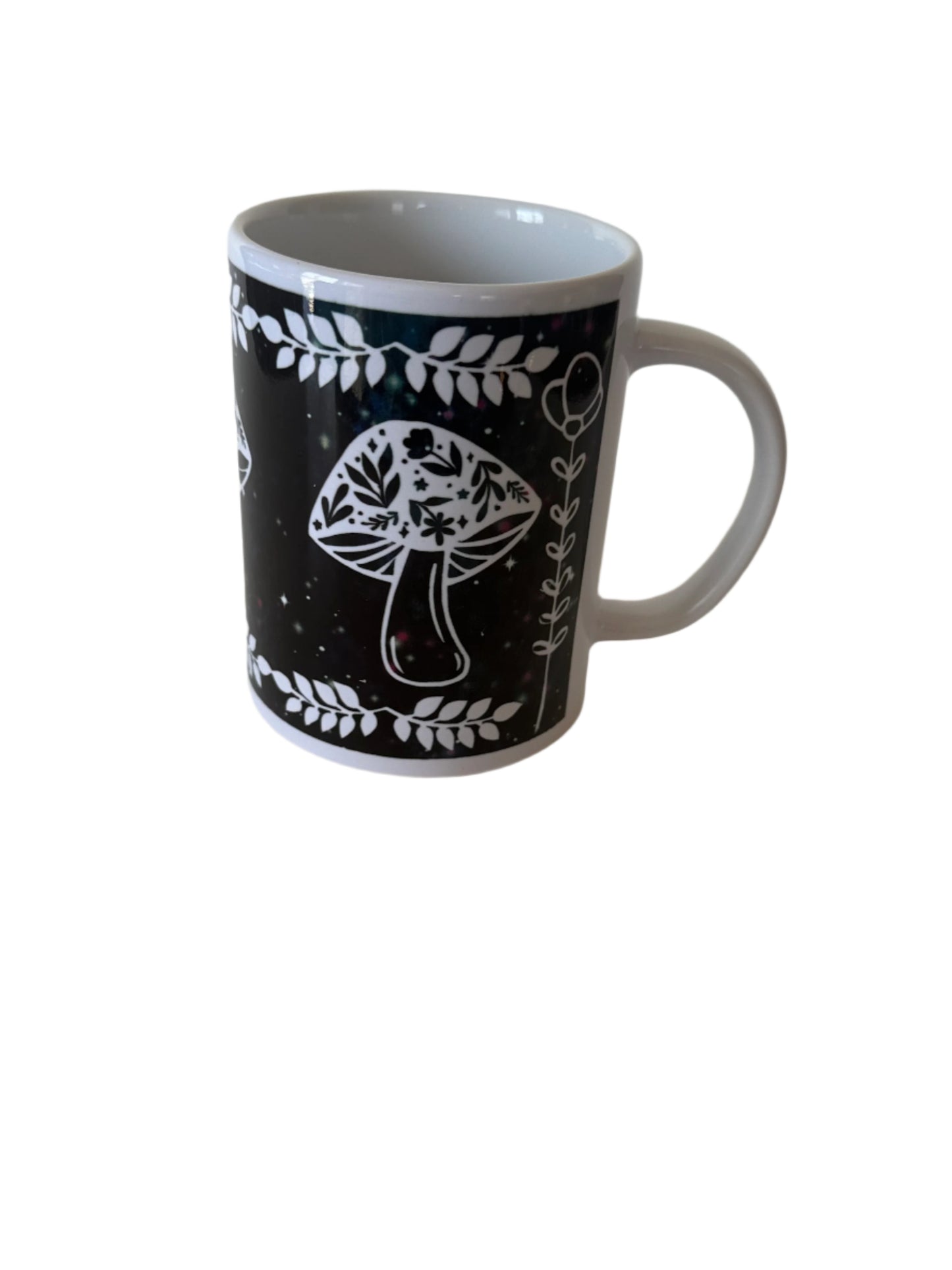 Coffee/Tea Mug - Mushrooms and Flowers