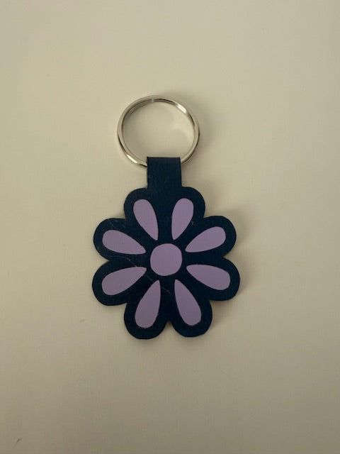 Keychain - Purple Flower