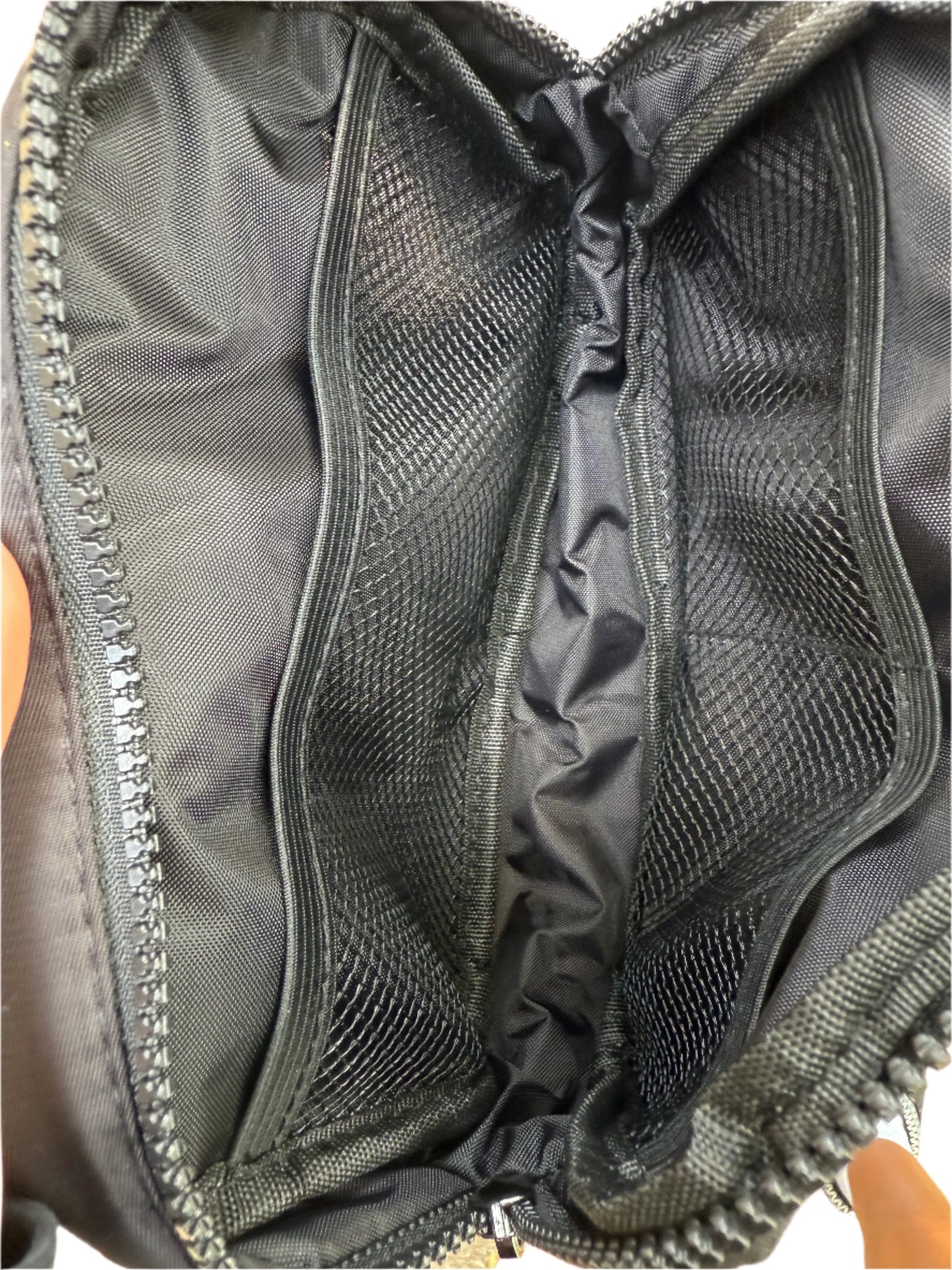 Black Inspirational Fanny Pack, shoulder/belt bag, crossbody with "Faith" design on the front.