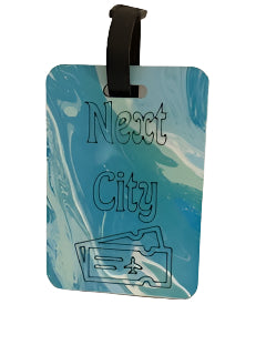 Blue Luggage Tag - Next City