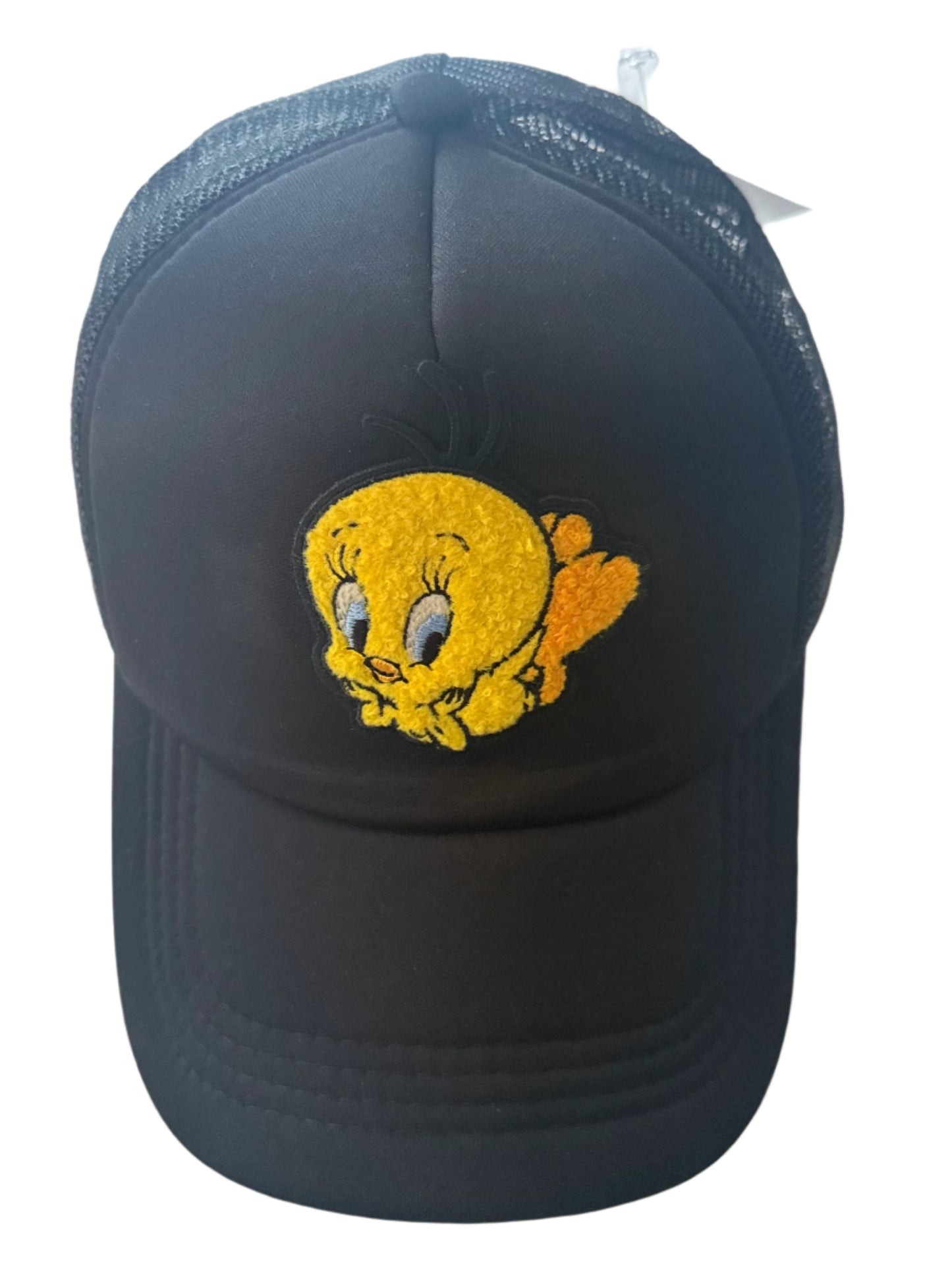 Black baseball cap with Tweety Bird patch on the front Roxzell