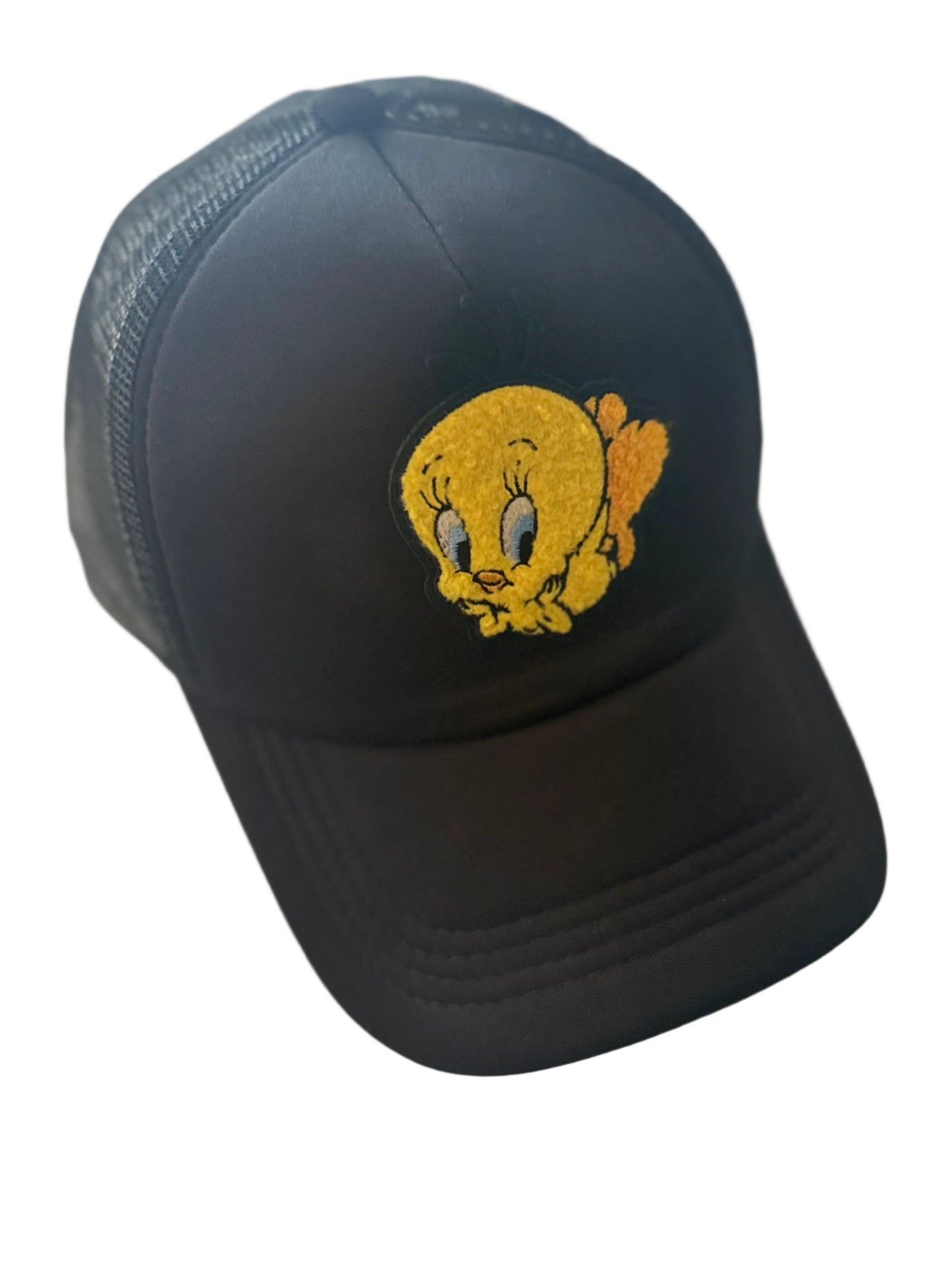 Black cap with a Tweety Bird cartoon characterRoxzell