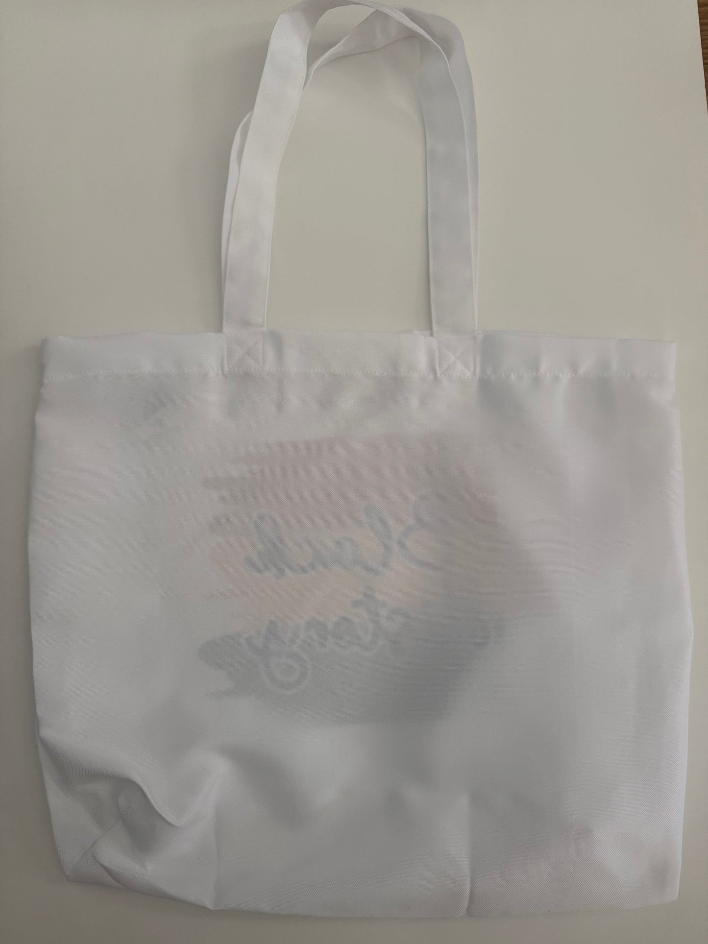 Reverse side of black history tote, Roxzell