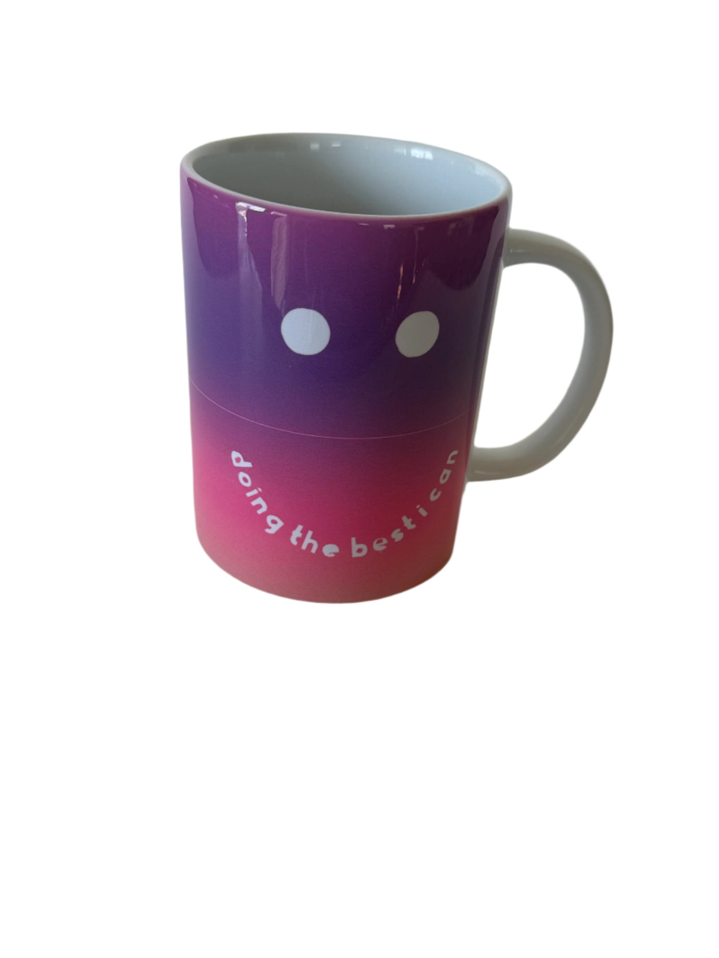 Coffee/Tea Mug - Smiley Face (Purple and Pink)