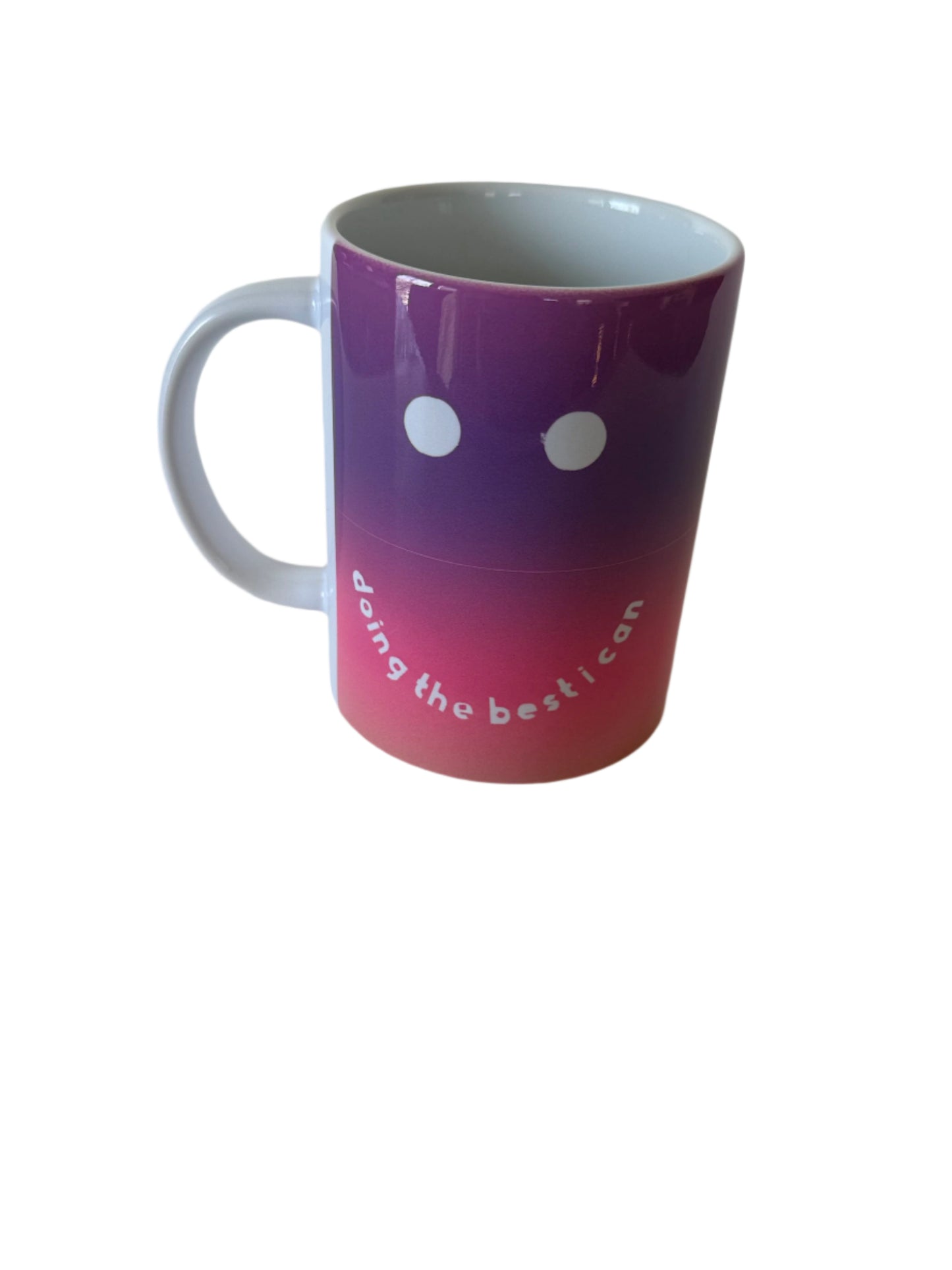 Coffee/Tea Mug - Smiley Face (Purple and Pink)