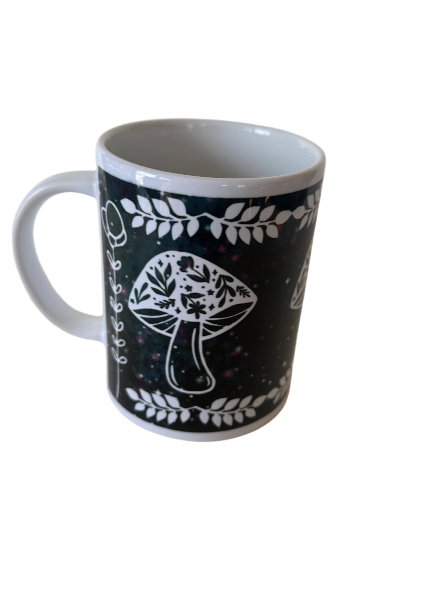 Coffee/Tea Mug - Mushrooms and Flowers
