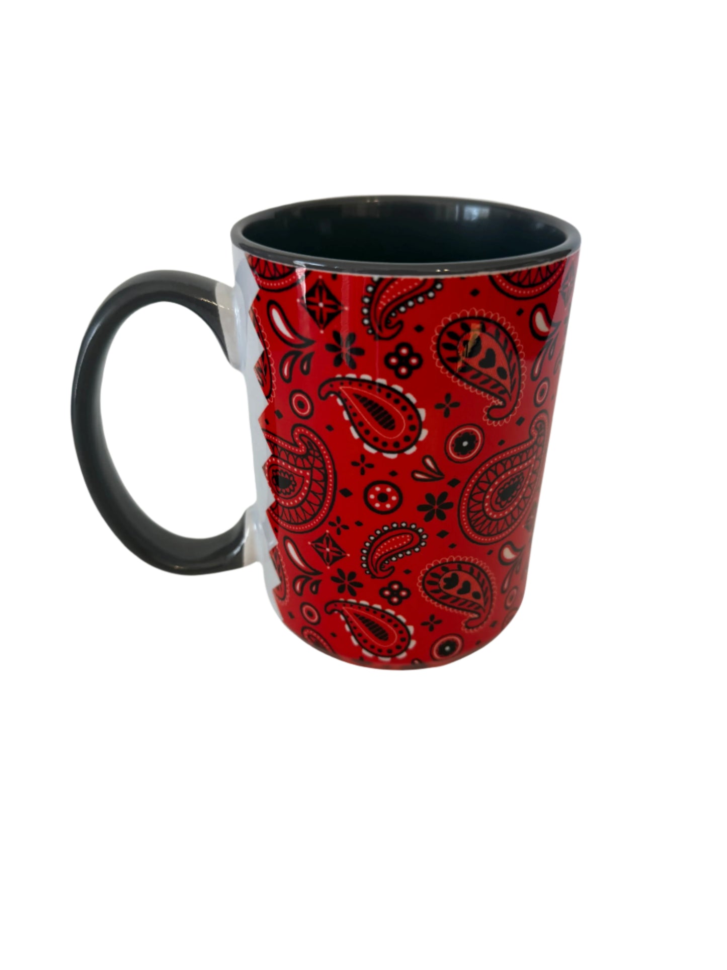 Coffee/Tea Mug - Red Bandana Print