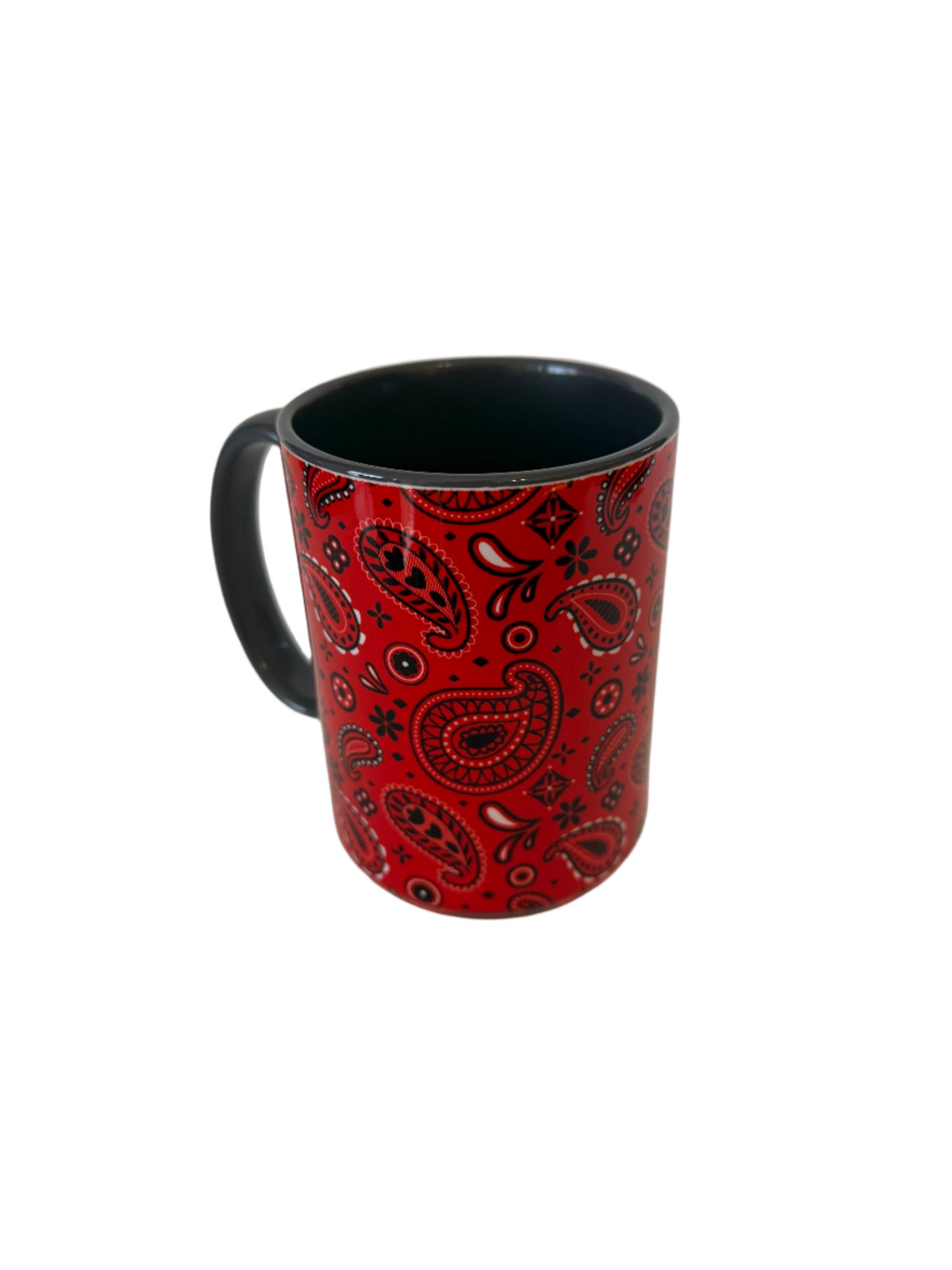 Coffee/Tea Mug - Red Bandana Print