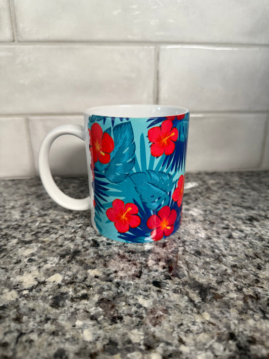 Coffee/Tea Mug - Tropical Flowers