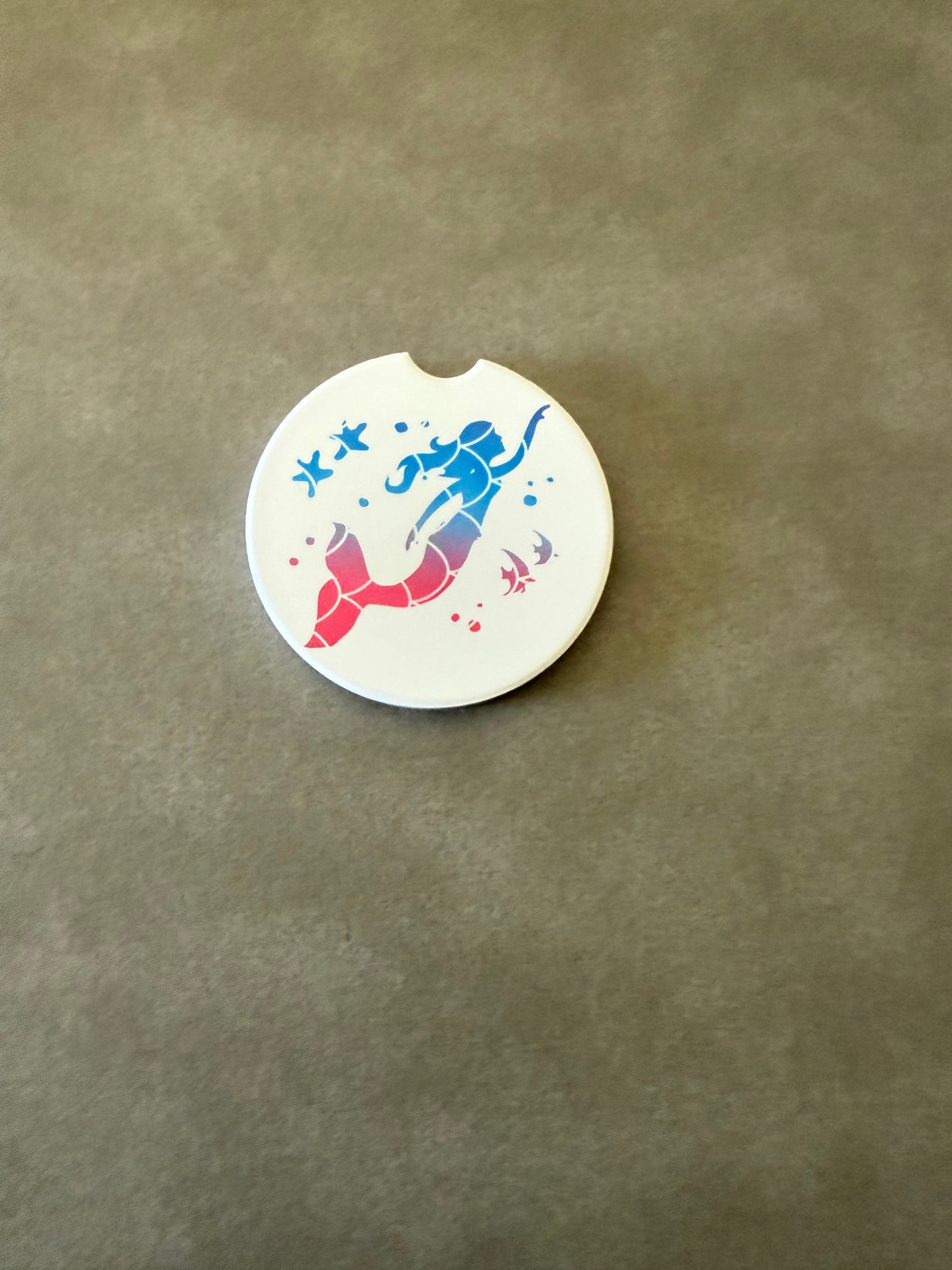 Car Coaster - Mermaid (Pink)