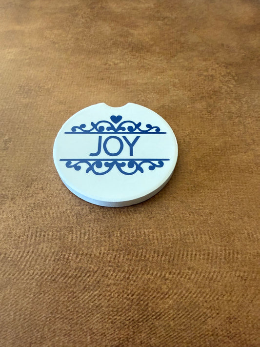 Car Coaster - Joy (White)