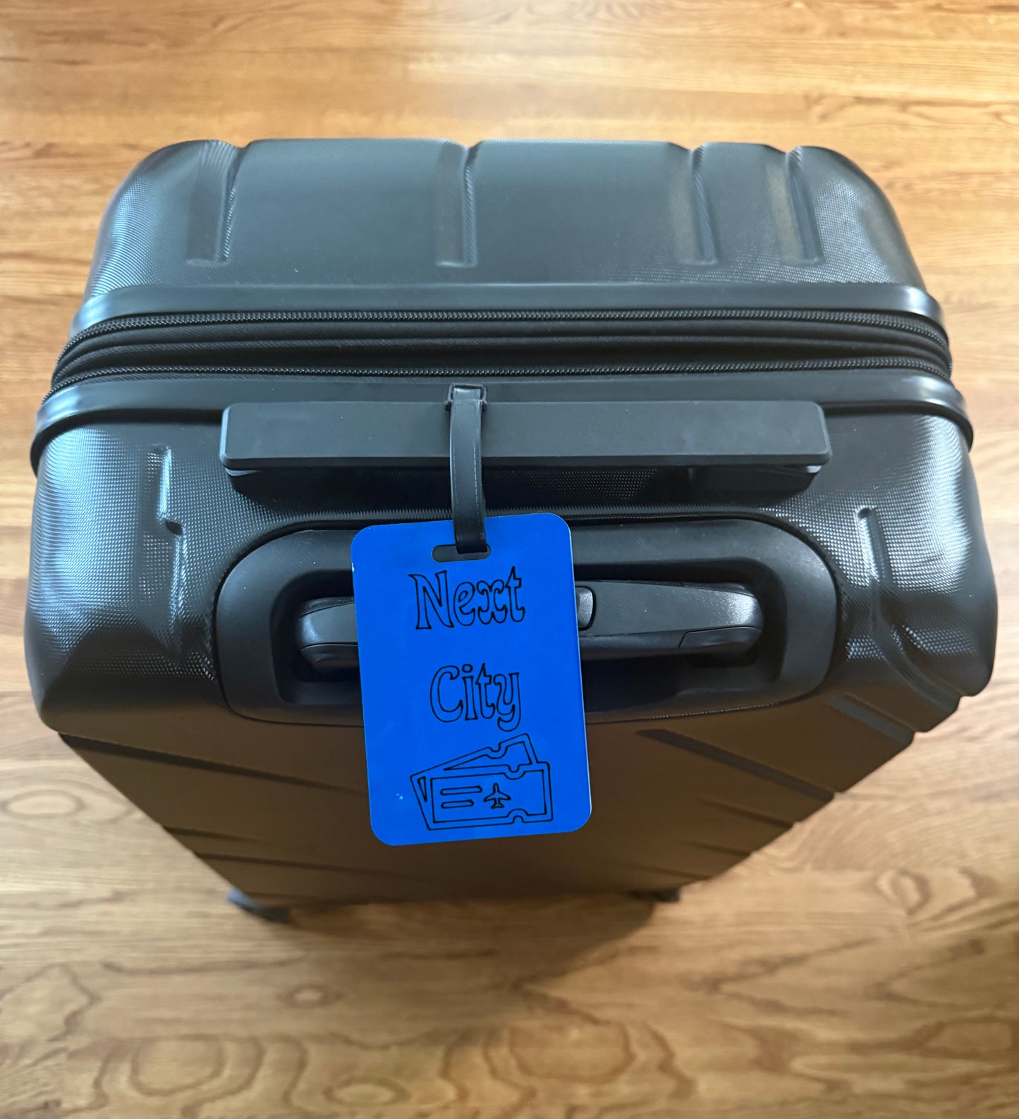 Blue Luggage Tag - Next City