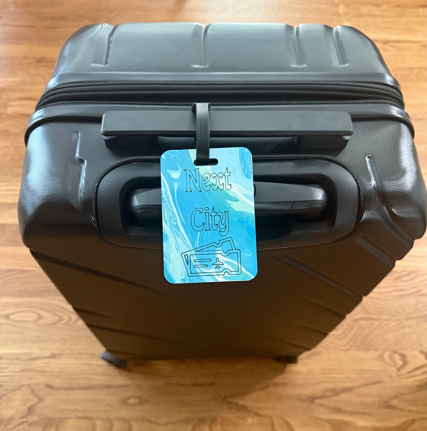 Blue Luggage Tag - Next City