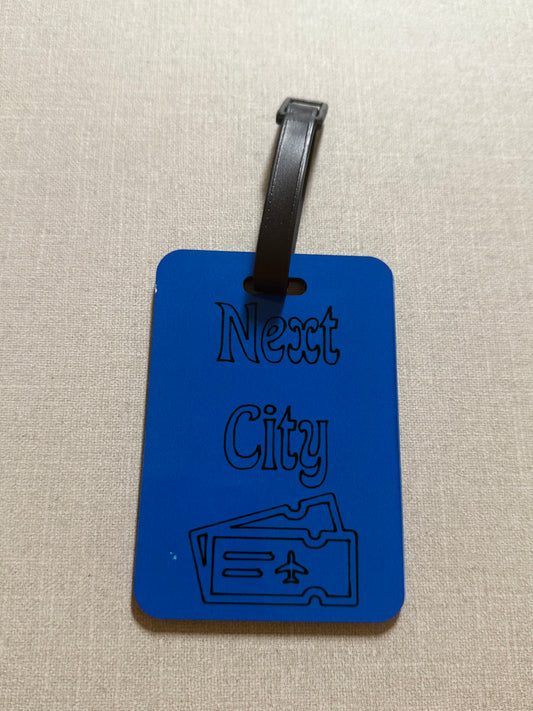 Blue Luggage Tag - Next City