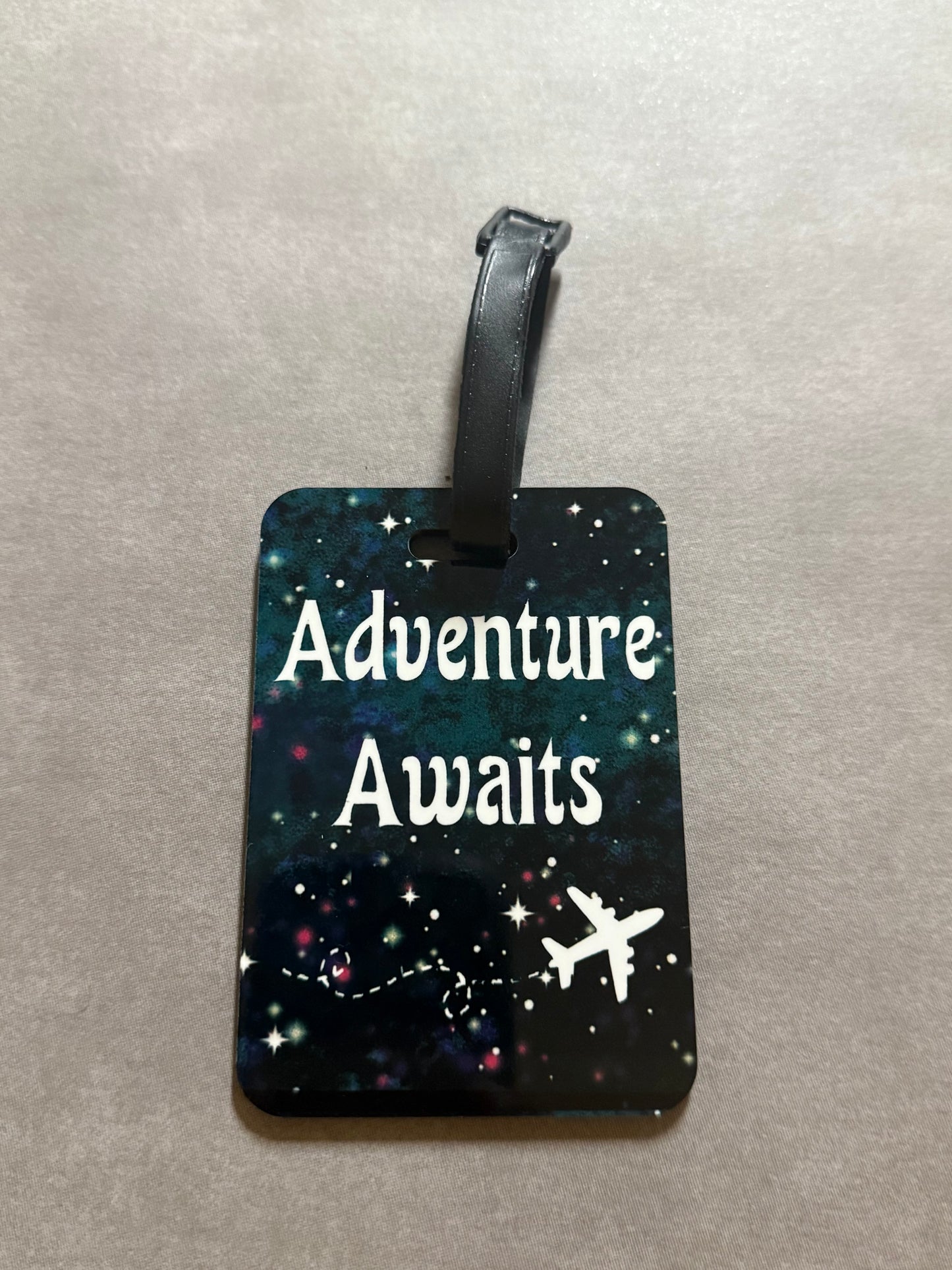 Luggage Tag - Adventure Awaits (Multicolor)