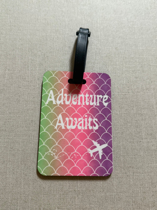 Luggage Tag - Adventure Awaits (Multicolor)