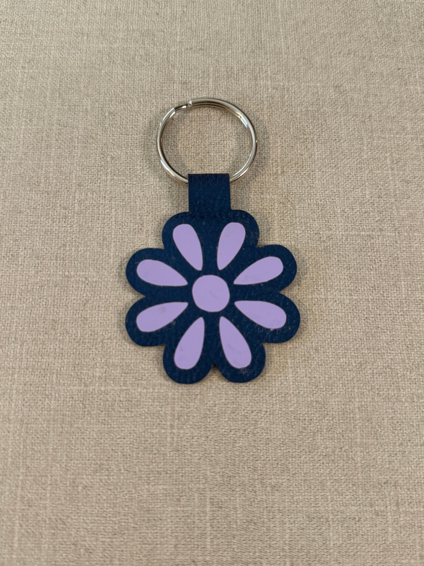 Keychain - Purple Flower