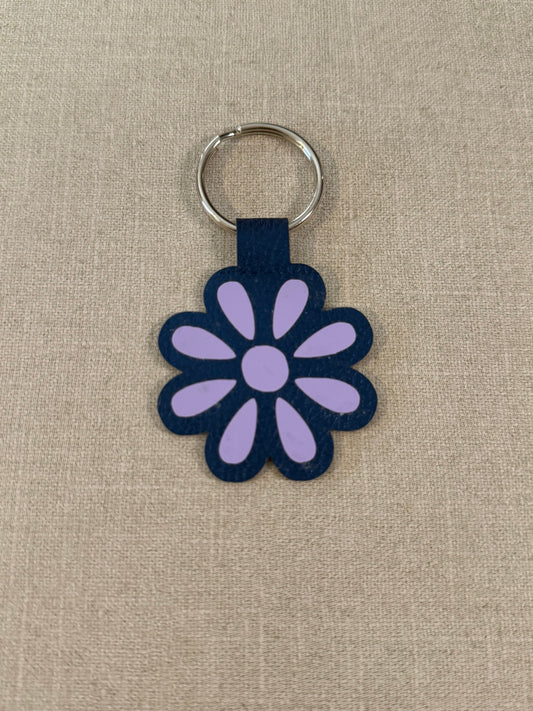 Keychain - Purple Flower