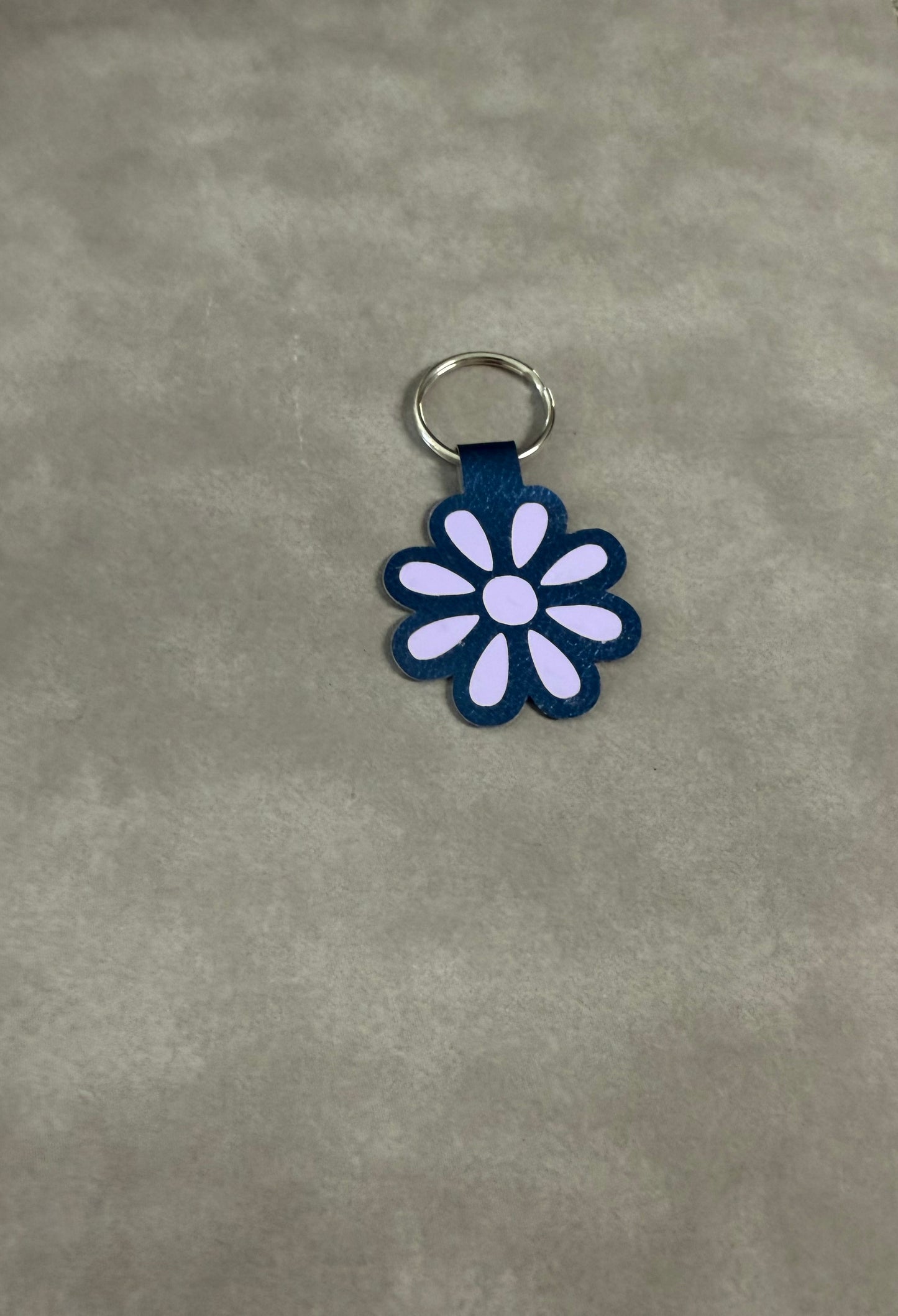 Keychain - Purple Flower