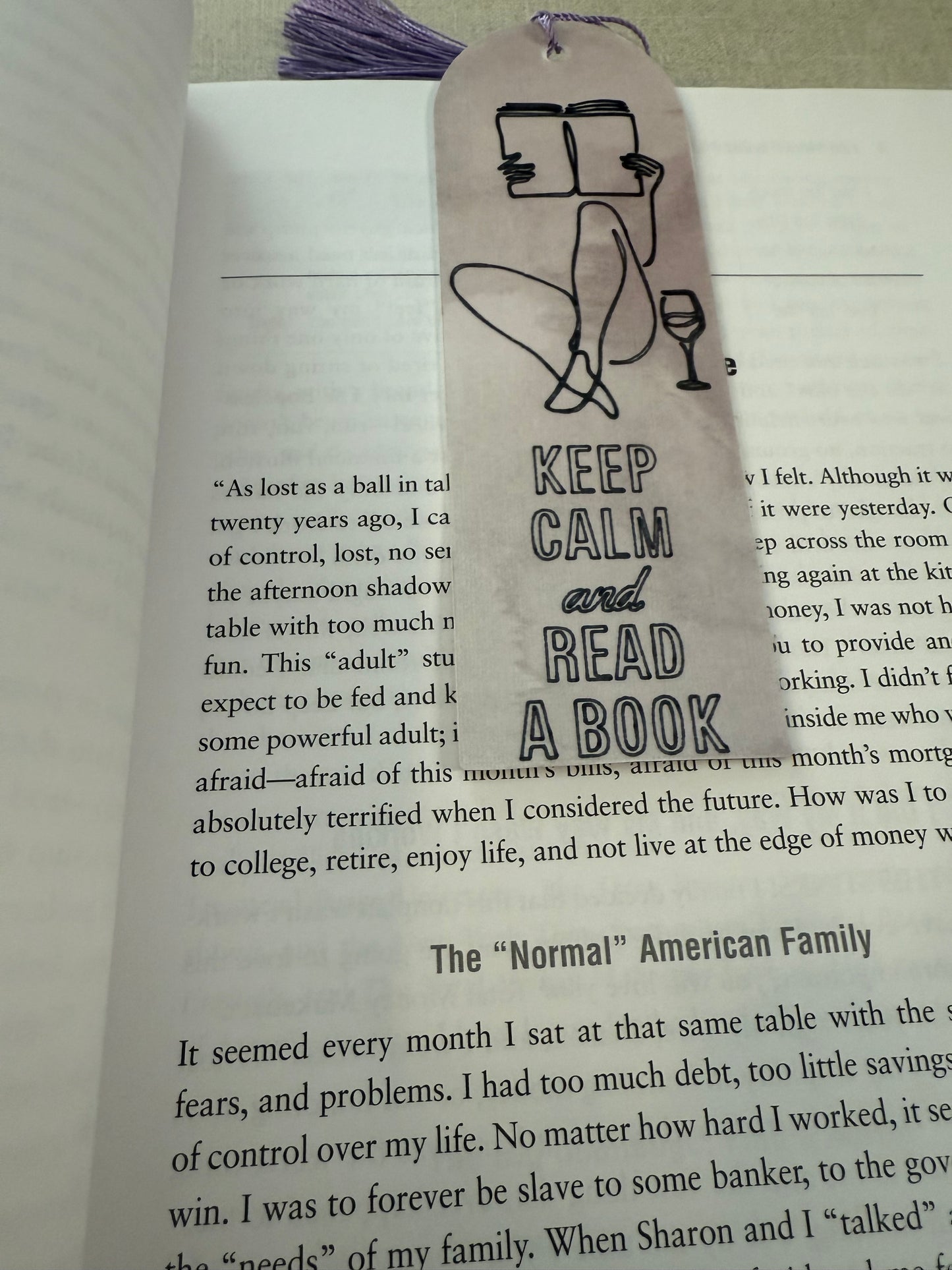 Bookmark - Keep Calm and Read a Book