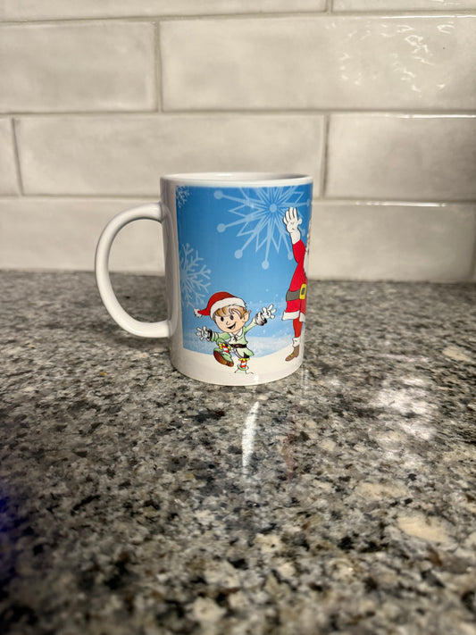 Santa Claus Christmas coffee mug, Roxzell
